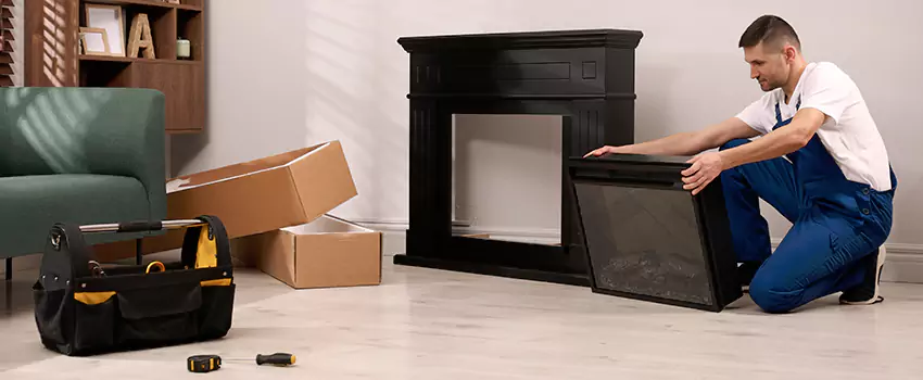 Old Rusted Metal Fireplace Repair And Replacement in Bedford, NH